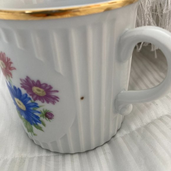 September Porcelain Coffee Mug Original Crown D Czech Bohemia Astor - Picture 5 of 5